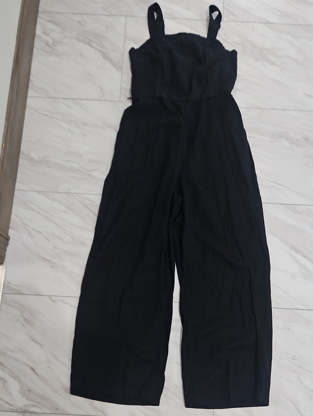 Old Navy Black Wide-Leg Strappy Jumpsuit